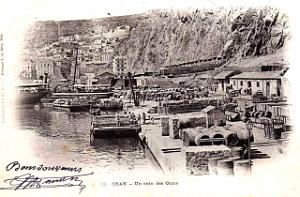 Oran- 121- travail sur les quais